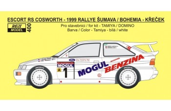 Decal – Escort RS Cosworth - Rallye Šumava / Bohemia 1999 - Křeček / Krečman 1/24